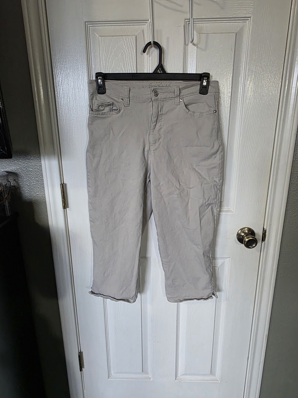Gloria Vanderbilt Light Gray Cropped Ankle Jeans